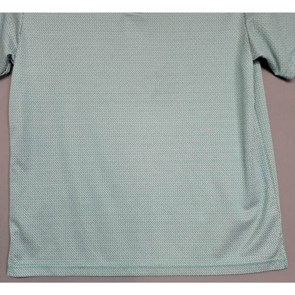 Pro Tour Coolplay Polo Golf Shirt Mens L Green White Geometric Short SLeeves - Picture 3 of 14